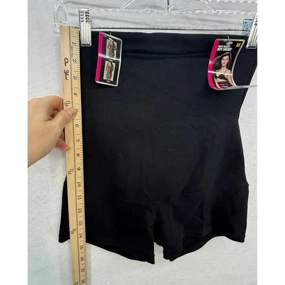 Maidenform‎ Shapewear High Waist Boy Short Tummy Control Black Medium - Picture 7 of 10